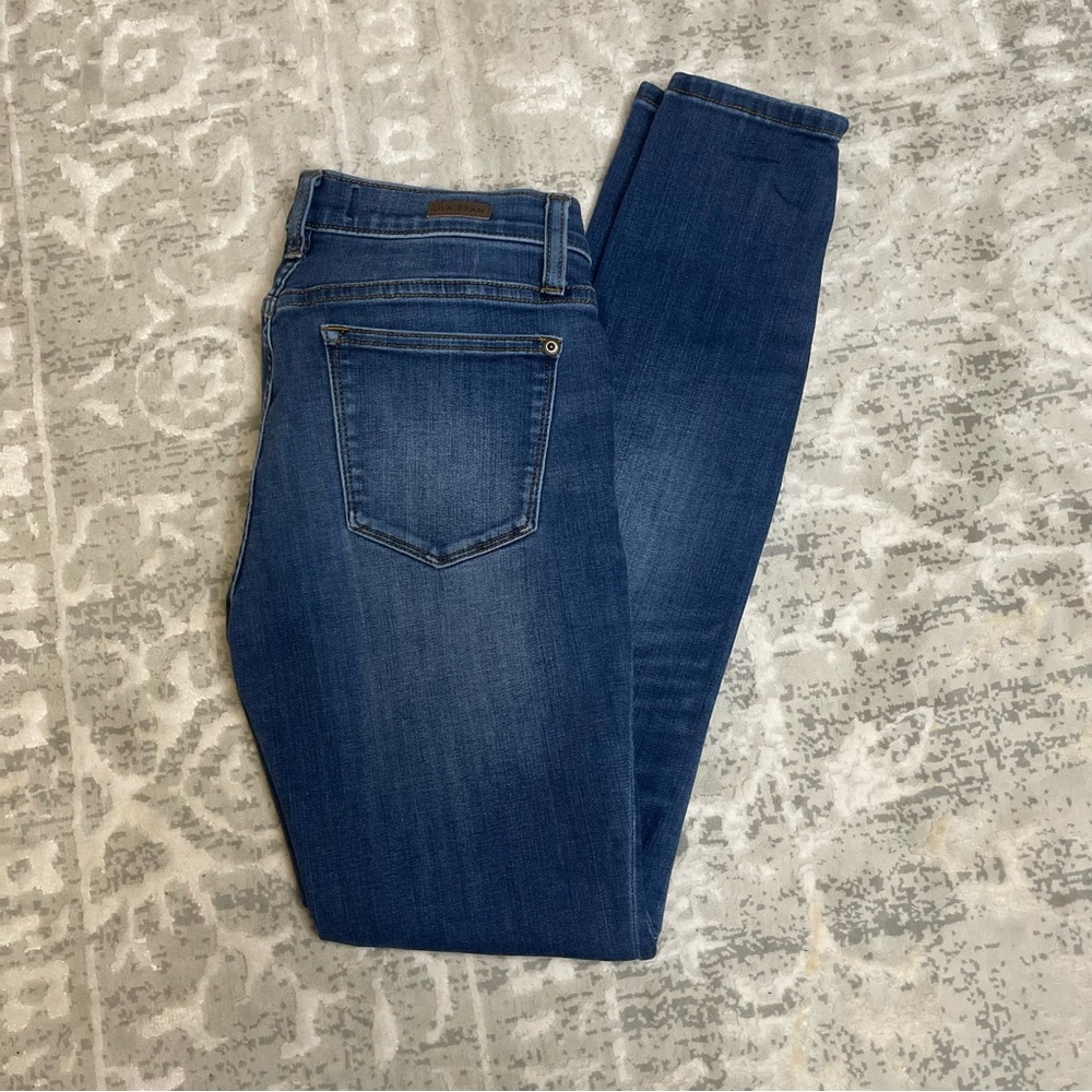 Lila Ryan Womens Skinny Jeans Medium Wash Blue Denim Size 27